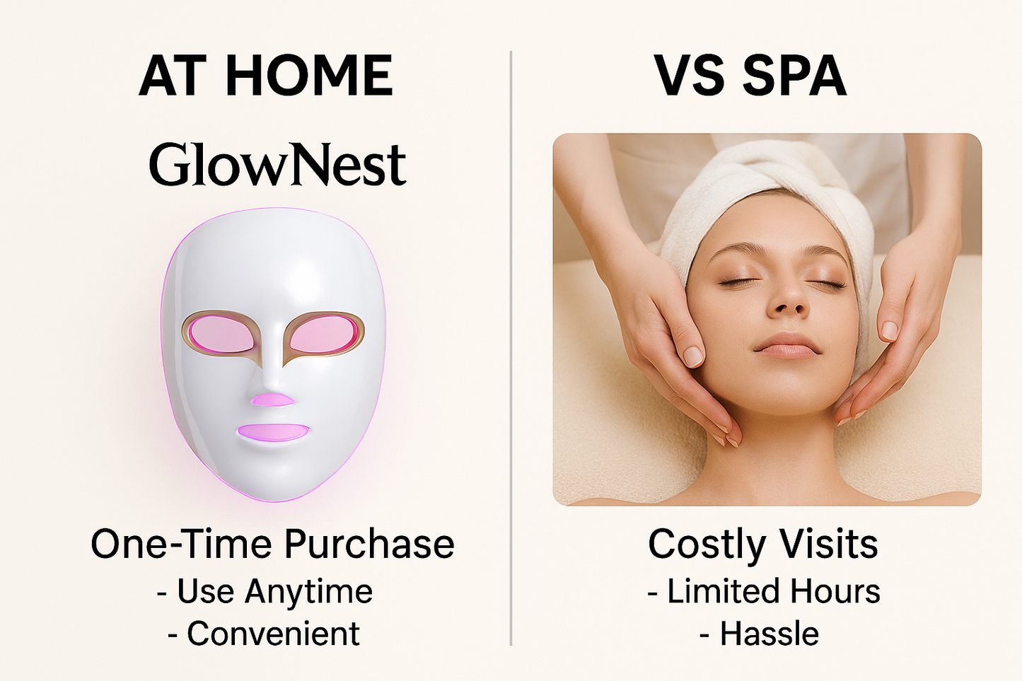 GlowNest™ 7-Colour LED Light Therapy Mask